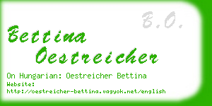 bettina oestreicher business card